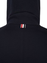 Thumbnail for your product : Thom Browne Hooded Stripes Cotton Loop Jacket