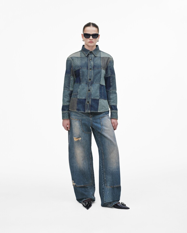 Marc Jacobs Patchwork Denim Shirt - Indigo Multi