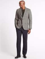 Thumbnail for your product : Marks and Spencer Pure Wool Checked Tailored Fit Jacket