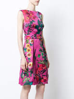 Thumbnail for your product : Monique Lhuillier floral structured dress