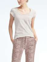 Thumbnail for your product : Banana Republic Essential Stretch-to-Fit Scoop Tee