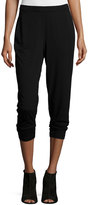 Thumbnail for your product : Eileen Fisher Slim Slouchy Ankle Pants, Black, Plus Size