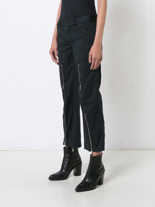 Nili Lotan zip detail straight trousers