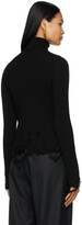 Thumbnail for your product : Balenciaga Black Wool Destroyed Turtleneck