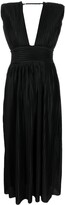 Thumbnail for your product : Sabina Musayev Pleated Satin Dress