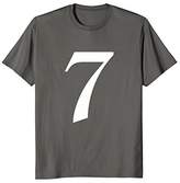 Thumbnail for your product : T Shirt With Number 7 in Old English - T-Shirt with Number 7