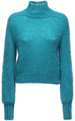 turquoise mock turtleneck