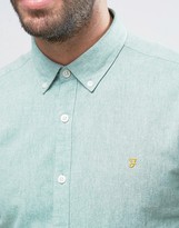 Thumbnail for your product : Farah Steen 2 Color Shirt Slim Fit Buttondown Oxford in Green