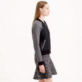 Thumbnail for your product : J.Crew Leather-trim mixed bomber jacket