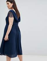 Thumbnail for your product : ASOS Curve CURVE Kate Lace Cowl Back Midi Dress