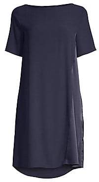Eileen Fisher Women's Silk Bateau Neck Dress