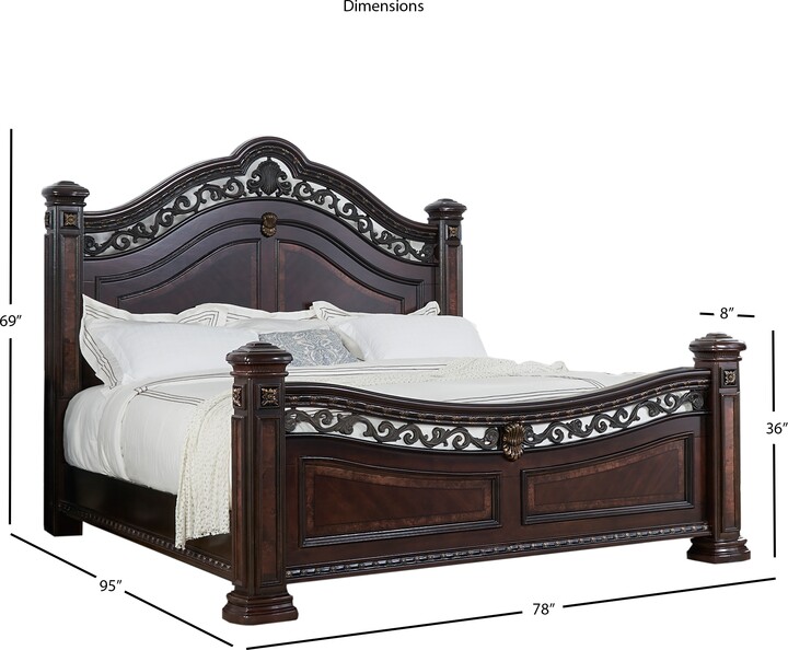 Manchester Traditional Low Post 4PC Bedroom Set by Greyson Living ShopStyle