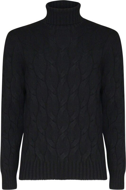 Giuliano Galiano Braided High-Collar Knitwear