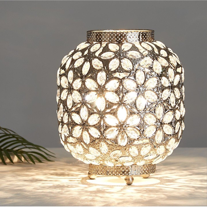 Yasmine Silver Brass Table Lamp ShopStyle