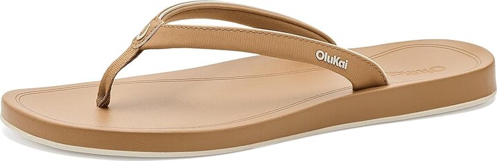 OluKai Uiki Women's Sandals Warm Sand/Warm Sand : 8 B - Medium Synthetic