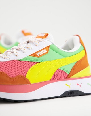 Puma Cruise Rider repeat cat trainers in coral and orange - exclusive to  asos - ShopStyle