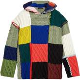 Thumbnail for your product : Burberry Wool and Cashmere Blend Patchwork Hoodie