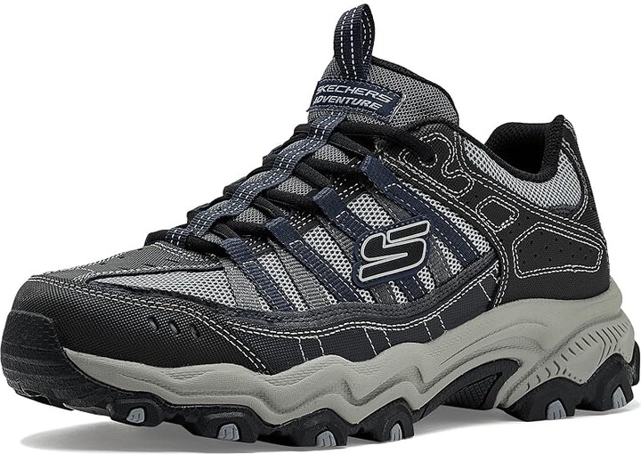 Skechers Afterburn Legacy Men's Shoes Navy/Gray : 8.5 EE - Wide, Textile