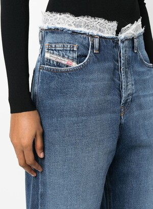 Diesel D-Sire 007i2 wide-leg jeans - ShopStyle 