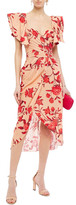 Thumbnail for your product : Johanna Ortiz Siglos De Historia Wrap-effect Floral-print Broderie Anglaise Cotton Dress
