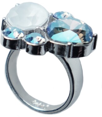 Nadia Minkoff - Glow Cocktail Ring - Blue Shimmer