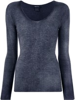 Thumbnail for your product : Avant Toi Fine Knit Long Sleeve Top