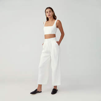 Fame & Partners Cropped Top Trouser Set