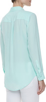 Thumbnail for your product : Equipment Vintage Slim Signature Blouse, Ice Green