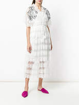 Thumbnail for your product : Tsumori Chisato embroidered flared midi dress