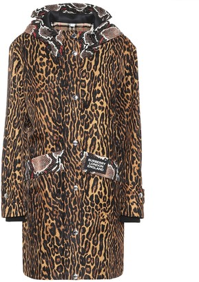 Burberry Animal-print nylon coat