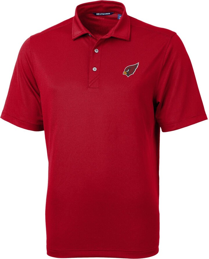 Men's Cutter & Buck Cardinal Arizona Cardinals Team Virtue Eco Pique Recycled Polo