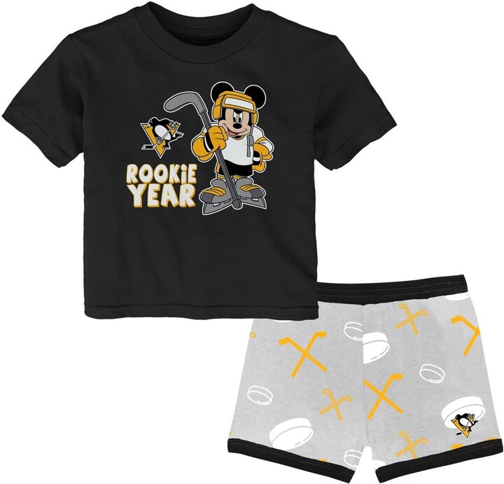 Outerstuff Toddler Chicago Blackhawks Disney Rookie Year T-Shirt Shorts Set