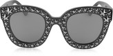 Thumbnail for your product : Gucci GG0116S Acetate Cat Eye Women's Sunglasses w/Stars feature star worthy retro