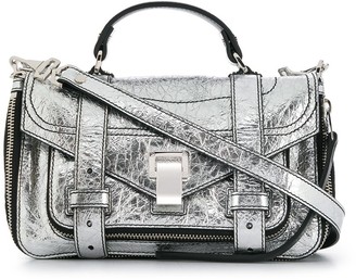 Proenza Schouler tiny PS1+ metallic-effect satchel bag