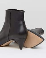 Thumbnail for your product : ASOS Rebecca Leather Kitten Heeled Boots