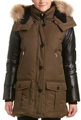 Mackage Cynthia Leather-trim Down Coat