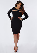Thumbnail for your product : Missguided Size Mesh Detail Dress