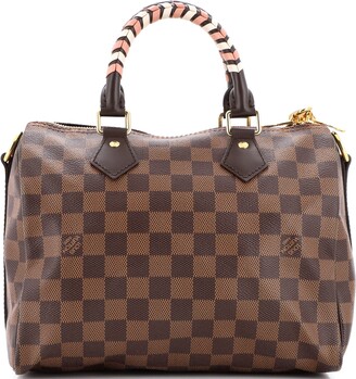 Braided Speedy 25 Damier Ebene - Women - Handbags