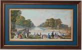 Thumbnail for your product : OKA The Fontainebleau Canal Framed Print