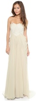 Thumbnail for your product : Badgley Mischka Bustier Drape Gown