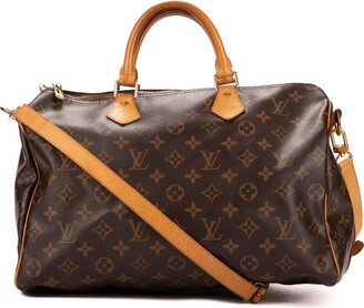 Louis Vuitton - Authenticated Speedy Bandoulière Handbag - Leather Black for Women, Good Condition