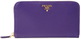 Thumbnail for your product : Prada Saffiano Leather Zip Around Long Wallet