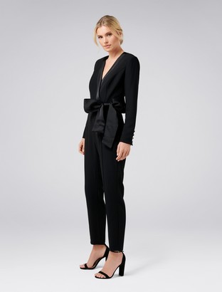 Ever New Sue Satin Bow Jumpsuit