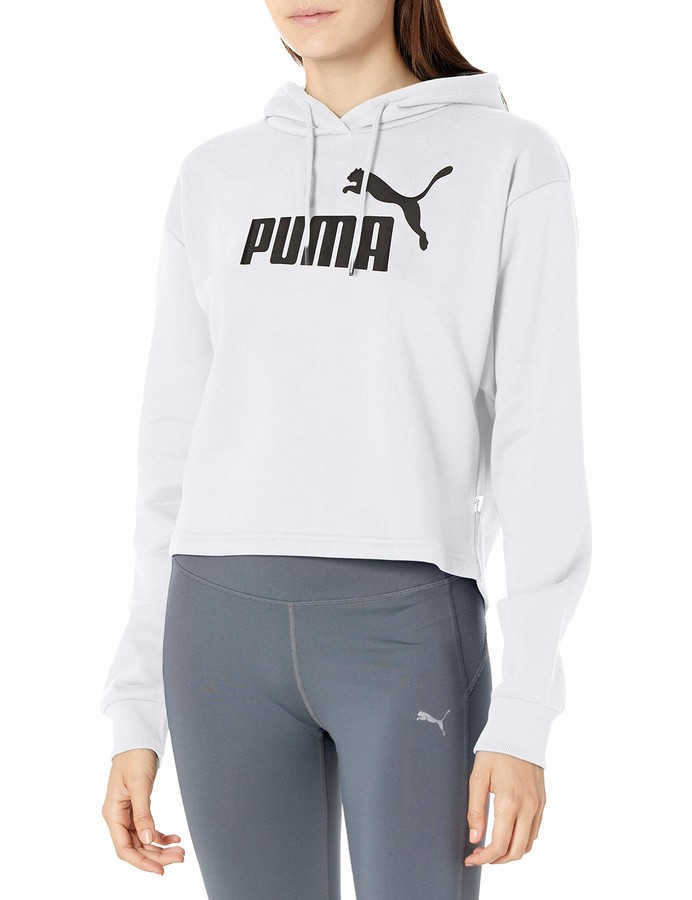 Puma Women's Essentials Fleece Cropped Hoodie - ShopStyle