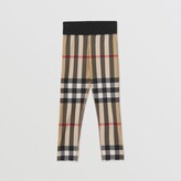 Thumbnail for your product : Burberry Childrens Check Stretch Jersey Leggings