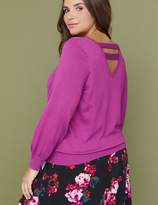 Thumbnail for your product : Lane Bryant Double Strappy-Back Sweater