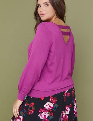 Lane Bryant Double Strappy-Back Sweater