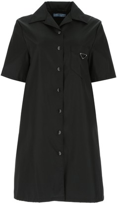 Prada Logo Shirt Dress