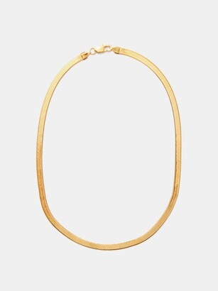 Fallon Hailey Short 18kt Gold-plated Herringbone Necklace
