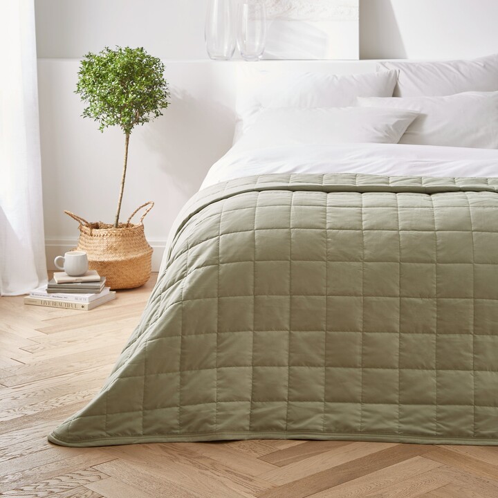 Dunelm Soft Cool Blanket Sage (Green) ShopStyle